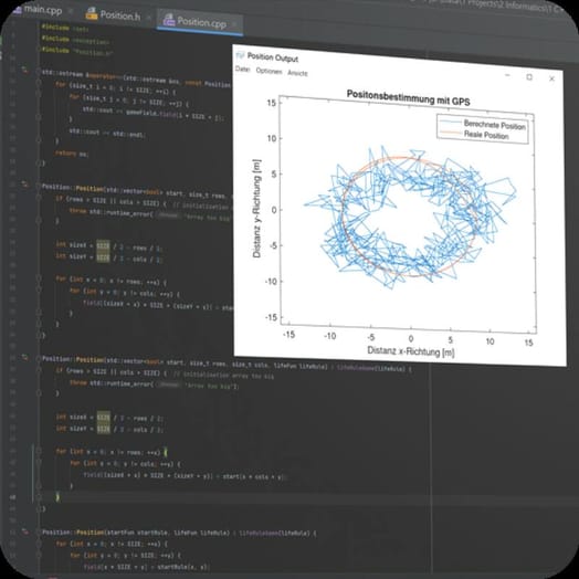 Firmware-Quellcode und Sensorverlauf