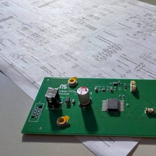Hardware-Prototyp auf der Werkbank